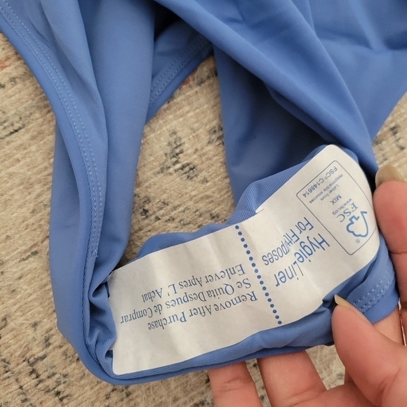Andie Swim Lagos One Piece Swimsuit XL Blue NWT - Picture 6 of 9